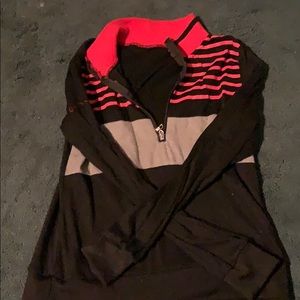 Zip up workout shirt